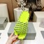 Balenciaga all-over logo-print platform slides Sandals Yellow 2023