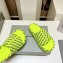 Balenciaga all-over logo-print platform slides Sandals Yellow 2023
