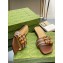 Gucci leather Slide Sandals Brown With Bamboo Buckle 2023