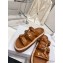 Celine Slides Tippi In Calfskin Brown 2023