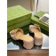 Gucci leather Heel 6.5cm Slide Sandals Nude With Bamboo Buckle 2023