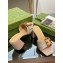 Gucci leather Heel 6.5cm Slide Sandals Nude With Bamboo Buckle 2023