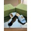 Gucci GG embroidered Slide Sandals Canvas Blue With Double G 2023