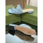 Gucci GG embroidered Slide Sandals Canvas Blue With Double G 2023