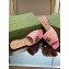 Gucci GG embroidered Slide Sandals Canvas Pink With Double G 2023