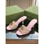 Gucci Heel 7.5cm GG embroidered Slide Sandals Canvas Light Pink With Double G 2023