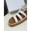Celine TRIOMPHE Sandals In Calfskin White 2023