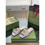 Gucci GG embroidered Slide Sandals Canvas Lilac With Double G 2023