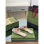 Gucci GG embroidered Slide Sandals Canvas Lilac With Double G 2023