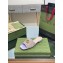 Gucci GG embroidered Slide Sandals Canvas Lilac With Double G 2023