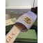 Gucci GG embroidered Slide Sandals Canvas Lilac With Double G 2023