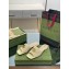 Gucci GG embroidered Slide Sandals Canvas Yellow With Double G 2023