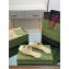 Gucci GG embroidered Slide Sandals Canvas Yellow With Double G 2023