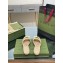 Gucci GG embroidered Slide Sandals Canvas Yellow With Double G 2023