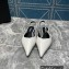 Versace Leather Safety Pin Slingback Flats White 2023
