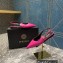 Versace Leather Safety Pin Slingback Flats Fuchsia 2023