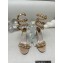 Rene Caovilla Heel 9.5cm Rhinestones Sandals Roxanne Nude
