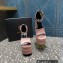 Versace Heel 15.5cm Satin Medusa Aevitas Platform Sandals Nude Pink 2023