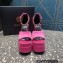 Versace Heel 15.5cm Satin Medusa Aevitas Platform Sandals Pink 2023
