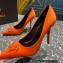 Versace Heel 9.5cm La Medusa Pumps Satin Orange 2023