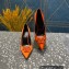 Versace Heel 9.5cm La Medusa Pumps Satin Orange 2023