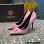 Versace Heel 9.5cm La Medusa Pumps Patent Pink 2023