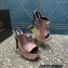 Versace Heel 14cm Platform 4cm La Medusa Mules Metallic Pink 2023