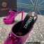 Versace Heel 14cm Platform 4cm La Medusa Mules Metallic Fuchsia 2023