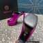 Versace Heel 14cm Platform 4cm La Medusa Mules Metallic Fuchsia 2023