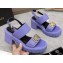 Versace Heel 8cm Medusa Biggie Sandals Lilac 2023