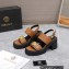 Versace Heel 8cm Medusa Biggie Sandals Brown 2023