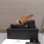 Versace Heel 8cm Medusa Biggie Sandals Brown 2023