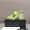 Versace Heel 8cm Medusa Biggie Sandals Green 2023