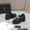Versace Heel 8cm Medusa Biggie Loafers Black 2023