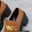 Versace Heel 8cm Medusa Biggie Loafers Brown 2023