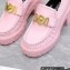 Versace Heel 8cm Medusa Biggie Loafers Pink 2023