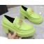Versace Heel 8cm Medusa Biggie Loafers Green 2023