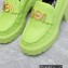 Versace Heel 8cm Medusa Biggie Loafers Green 2023