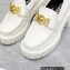 Versace Heel 8cm Medusa Biggie Loafers White 2023