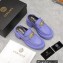 Versace Heel 8cm Medusa Biggie Loafers Mules Lilac 2023