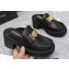 Versace Heel 8cm Medusa Biggie Loafers Mules Black 2023