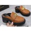 Versace Heel 8cm Medusa Biggie Loafers Mules Brown 2023