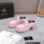 Versace Heel 8cm Medusa Biggie Loafers Mules Pink 2023