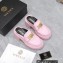 Versace Heel 8cm Medusa Biggie Loafers Mules Pink 2023