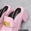 Versace Heel 8cm Medusa Biggie Loafers Mules Pink 2023