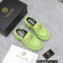 Versace Heel 8cm Medusa Biggie Loafers Mules Green 2023