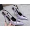 Versace Heel 10cm Laced Pin-Point Slingback Pumps Metallic Purple 2023