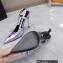Versace Heel 10cm Laced Pin-Point Slingback Pumps Metallic Purple 2023