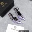 Versace Heel 10cm Laced Pin-Point Slingback Pumps Metallic Purple 2023