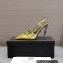Versace Heel 10cm Laced Pin-Point Slingback Pumps Metallic Gold 2023